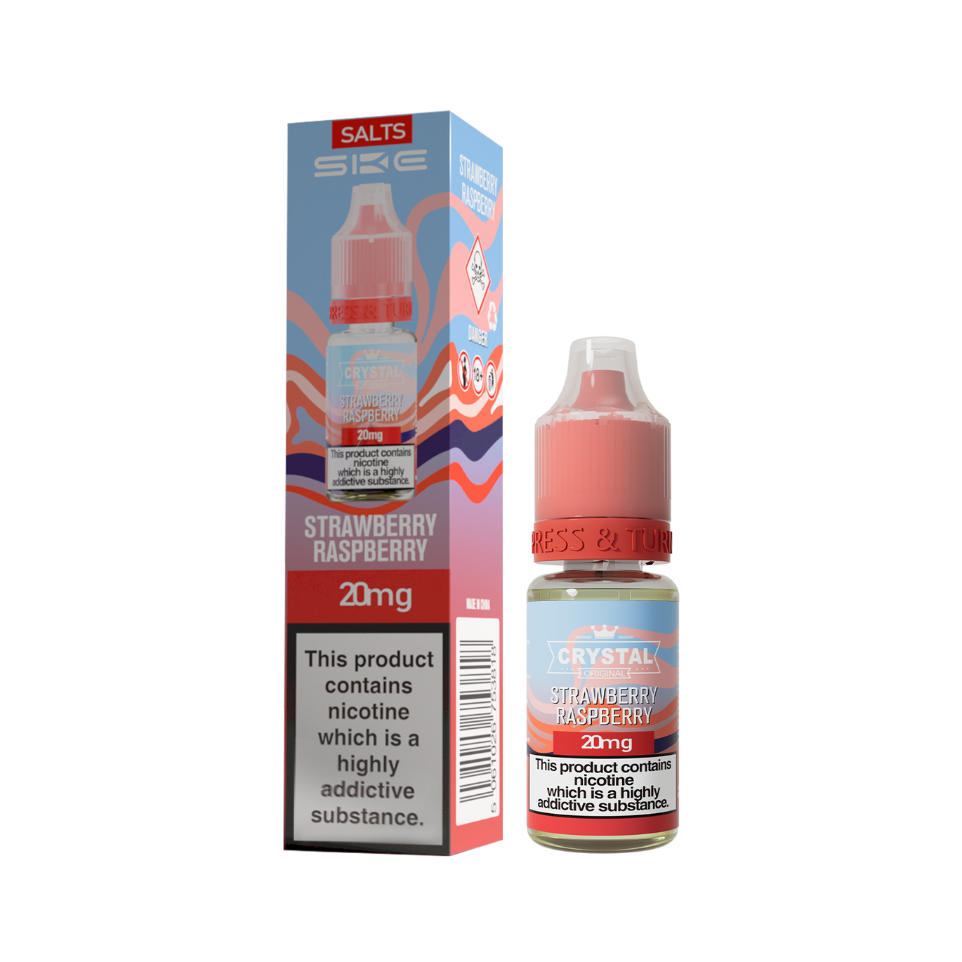 SKE CRYSTAL ORIGINAL SALTS 10ML STRAWBERRY RASPBERRY (10) Main image