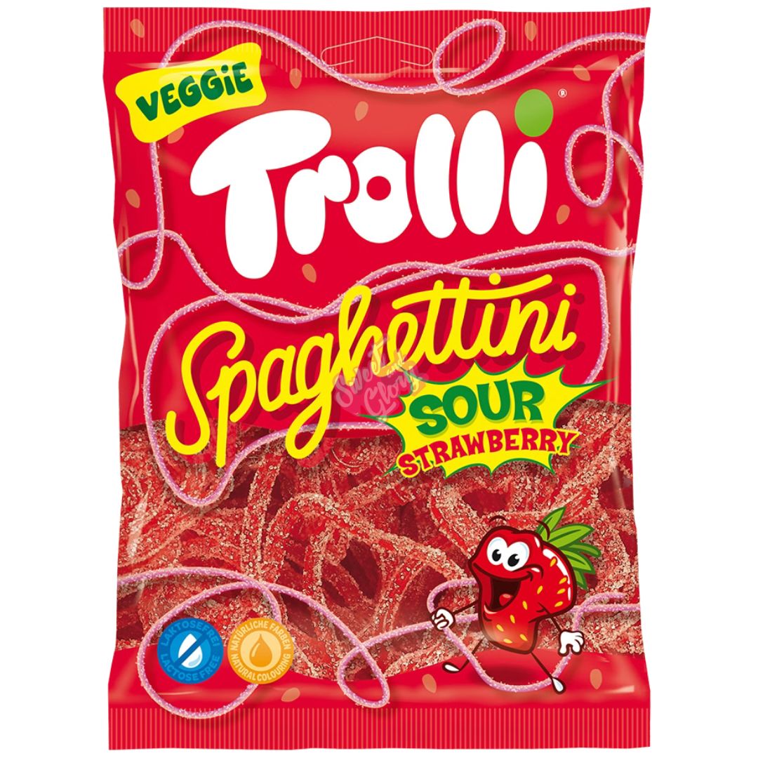 Trolli Spaghettini Sour Strawberry 100g
