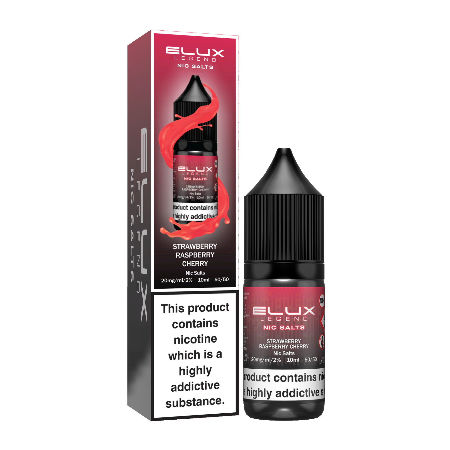 ELUX LEGEND SALTS STRAWBERRY RASPBERRY CHERRY (10)