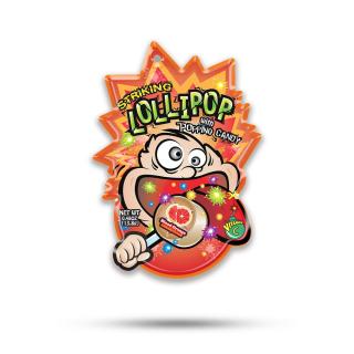 Striking Lollipop With Popping Candy Blood Orange 13.8g Main image