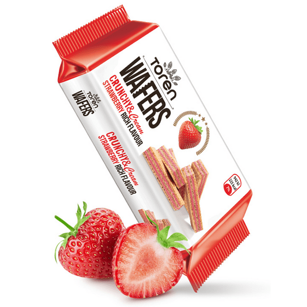 Toren Wafers Strawberry Cream 55g 24 Pack Main image