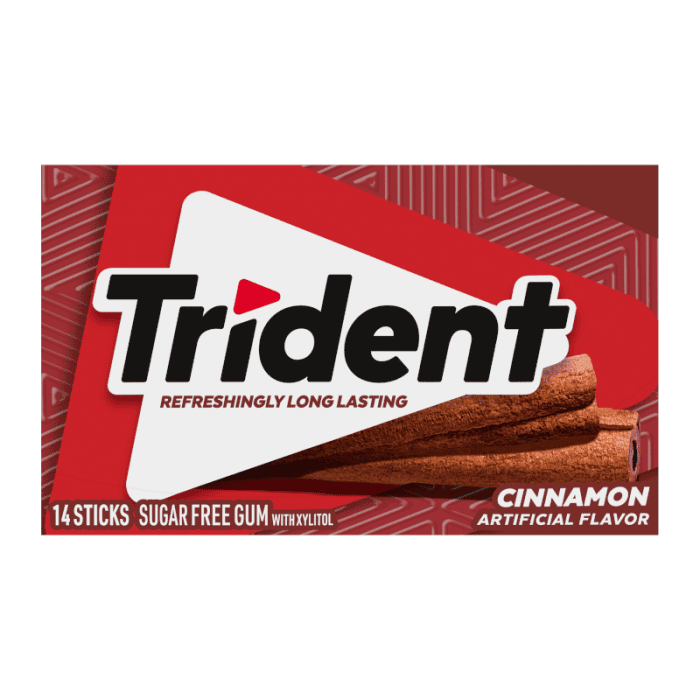 Trident Cinnamon Sugar Free Gum 14 Stick 12Pack