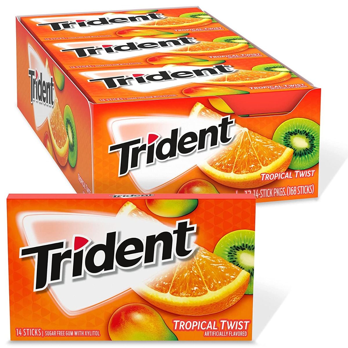 Trident Tropical Twist 14 Stick 12 Pack