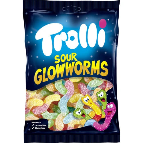 Trolli Sour Glowing Worms 100g