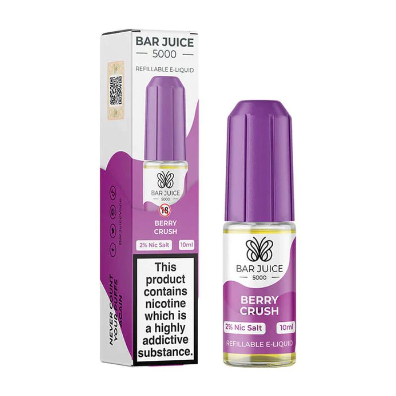 Bar Juice 5000 Nic Berry Crush Flavour 10ml 10 Pack - 20mg