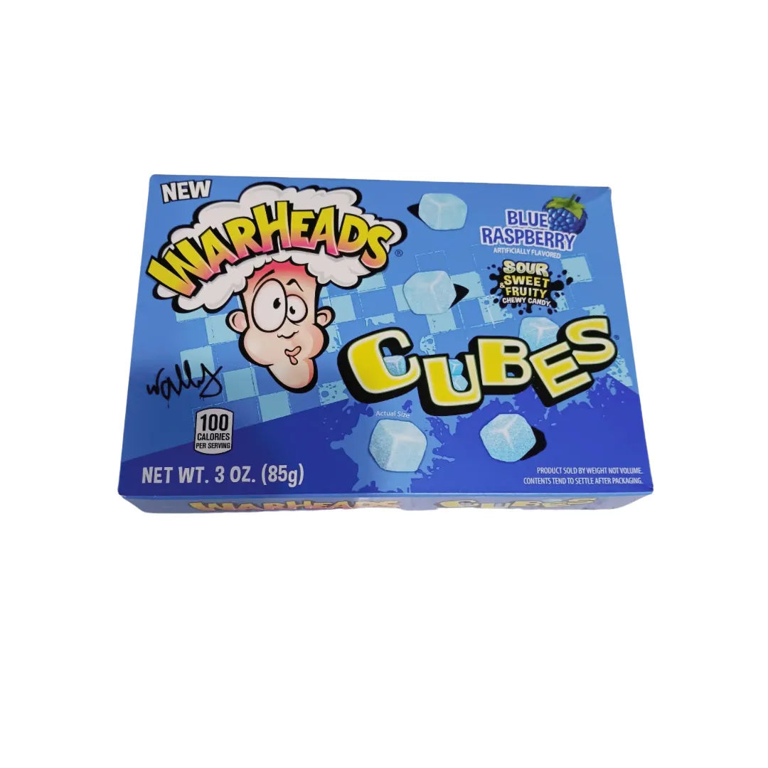 Warheads Blue Raspberry Cubes 85g Main image