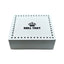 Roll Tray Large Wooden Box- White