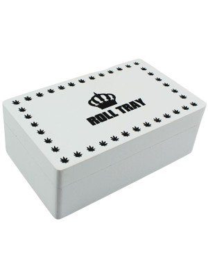 Roll Tray Medium Wooden Box-White Main image